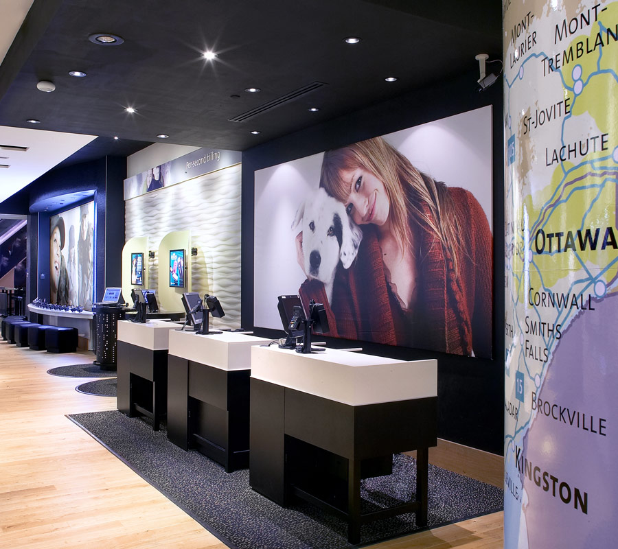 Fido store design, Montreal